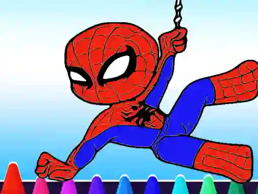 Гульня Spiderman Coloring book онлайн