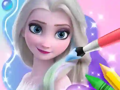 Гульня Coloring Book For Elsa онлайн