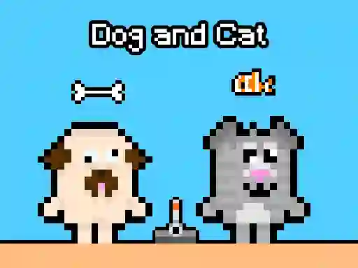 Гульня Dog and Cat онлайн