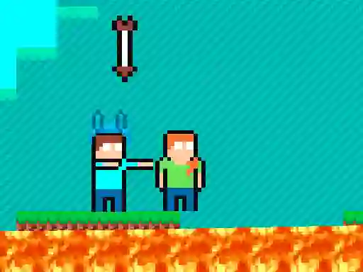Гульня Pixel Battle Upward онлайн