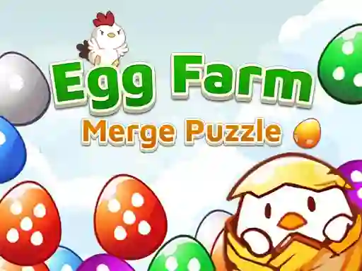 Гульня Egg Farm Merge Puzzle онлайн