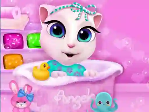 Гульня Baby Angela Bathing Time онлайн