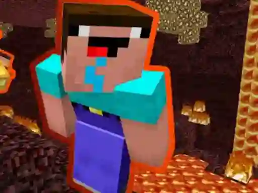 Гульня Noob Parkour: Nether онлайн