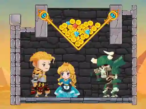 Гульня Hero Rescue Pull The Pin онлайн
