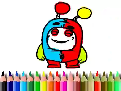 Гульня Back to School: OddBods Coloring Book онлайн