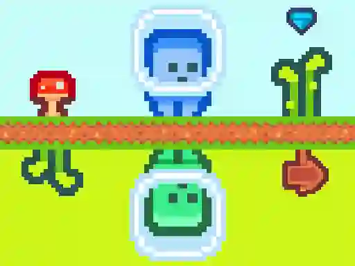 Гульня Two Aliens Adventure онлайн