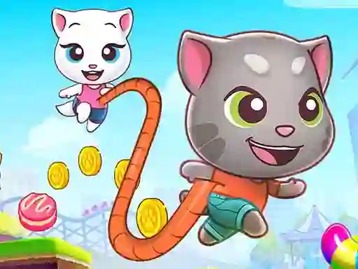 Гульня Tom & Angela Jump онлайн