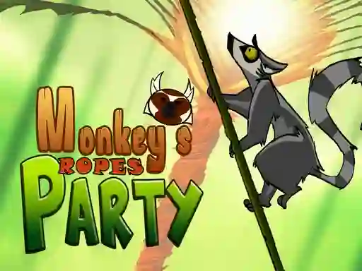 Гульня Monkey's ropes party онлайн