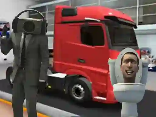 Гульня Truck Simulator Skibidi Toilet онлайн