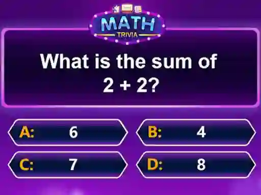 Гульня Math Trivia онлайн