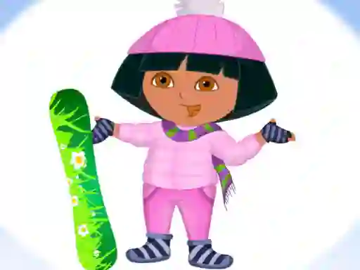 Гульня Dora Ski Winter Dressup онлайн