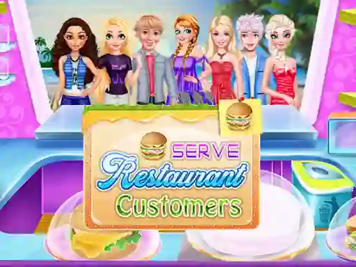 Гульня Serve Restaurant Customers онлайн