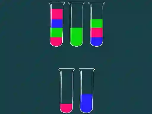 Гульня Water Sorting Color in the bottle онлайн