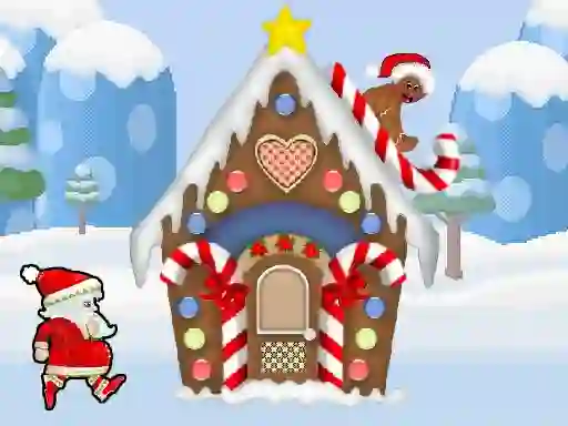 Гульня Santa Christmas Run онлайн