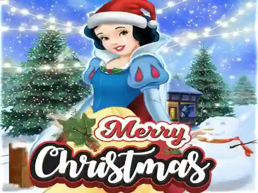 Гульня Snow White Xmas DressUp онлайн