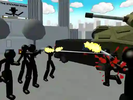 Гульня Stickman City Shooter онлайн