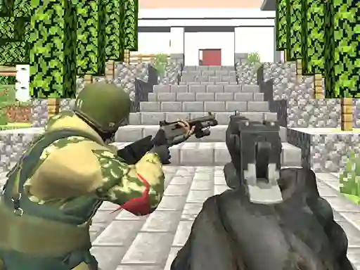 Гульня Blocky siege онлайн