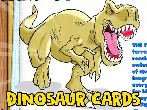 Гульня Dinosaur Cards онлайн