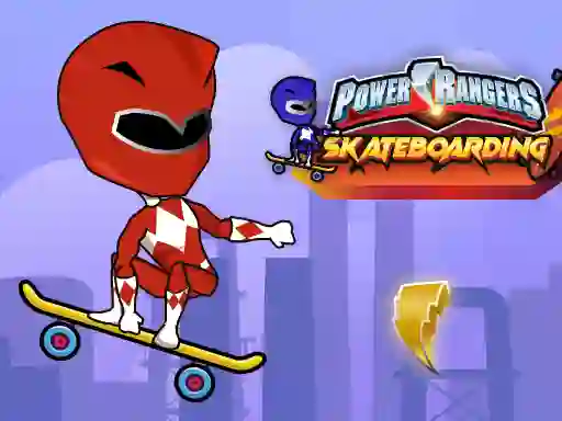 Гульня Power Rangers Skateboading онлайн