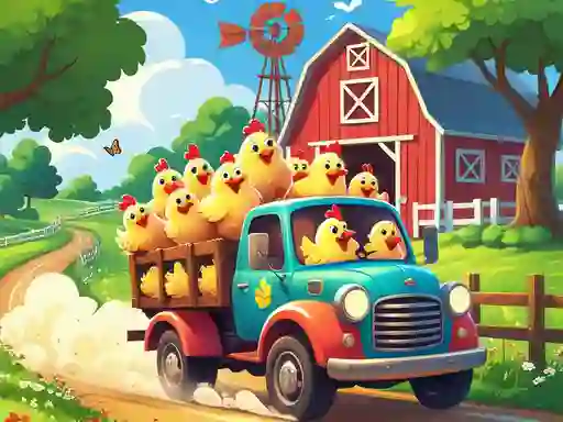 Гульня CluckNRun онлайн
