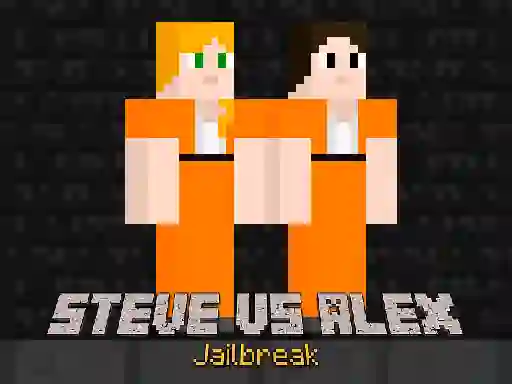 Гульня Steve vs Alex Jailbreak онлайн