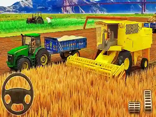 Гульня US Modern Tractor Farming Game 3D 2022 онлайн