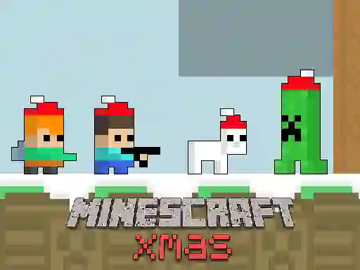 Гульня Minecraft Xmas онлайн