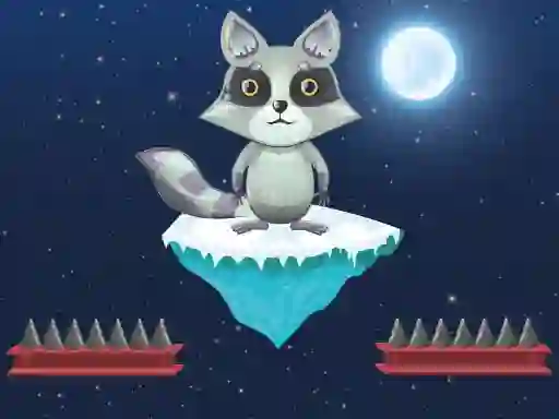 Гульня Jumping Raccoon онлайн