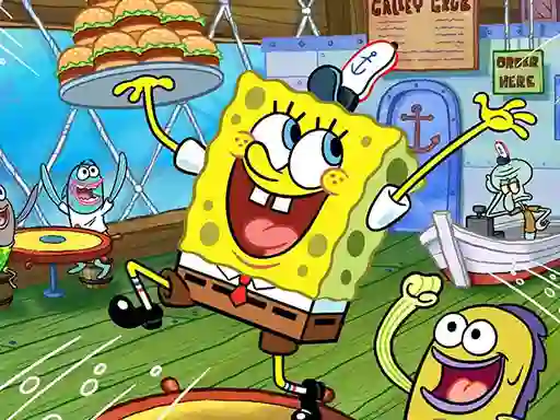 Гульня Sponge Bob Jigsaw Puzzle collection онлайн