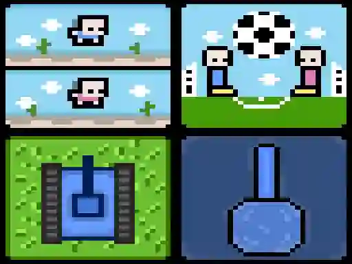 Гульня 4 Games For 2 Players онлайн