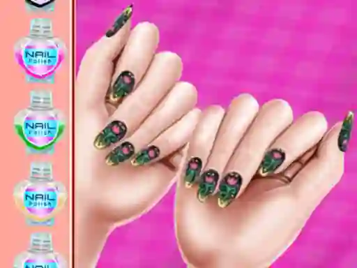 Гульня Royal Theme Nail Art DIY онлайн