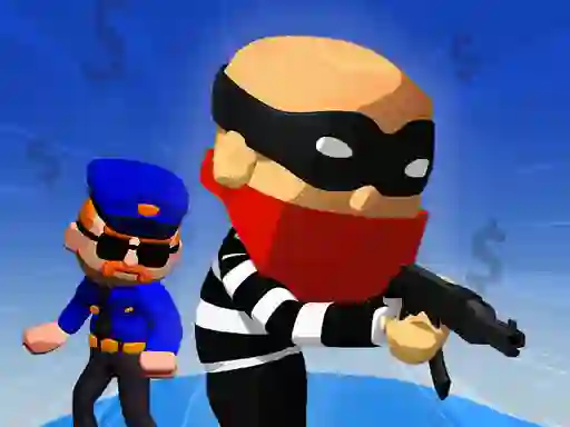 Гульня Bank Robbery Puzzle Shooter онлайн