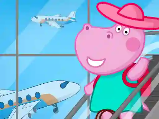 Гульня Hippo Family Airport Adventure онлайн