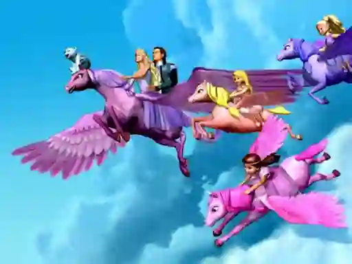 Гульня Barbie Magic Pegasus Puzzle онлайн