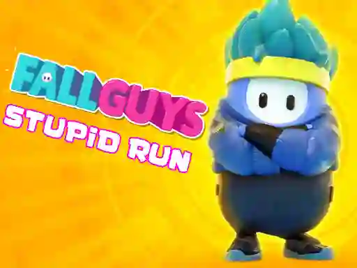 Гульня Fall Guys Stupid Run онлайн