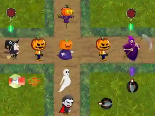 Гульня Halloween Ghouls онлайн