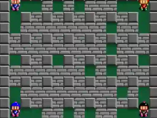 Гульня Player Bomber 2d 4 Player онлайн