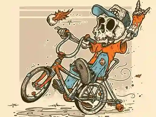 Гульня Halloween Bike Ride онлайн