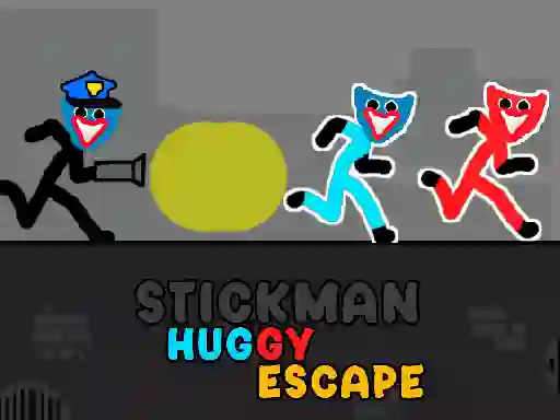 Гульня Stickman Huggy Escape онлайн
