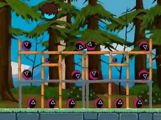 Гульня Angry Shoot Squid Game онлайн