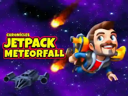 Гульня Jetpack Meteorfall онлайн