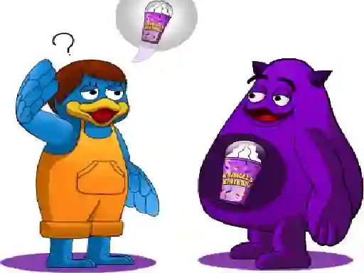 Гульня Grimace Monster Dop Story онлайн