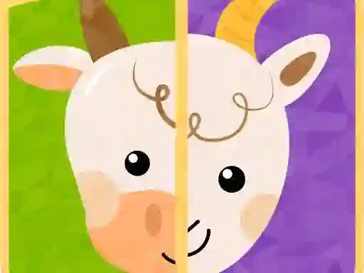 Гульня Baby Games Animal Puzzle for Kids онлайн