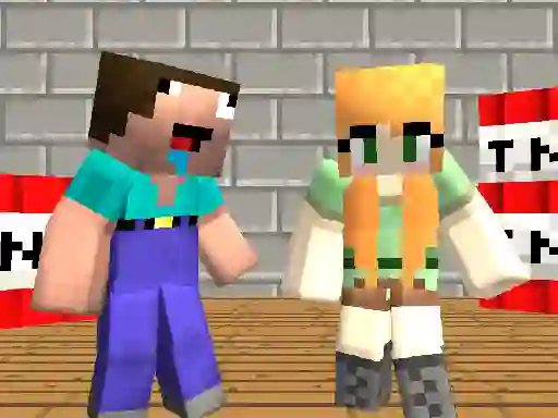 Гульня Bombercraft 3D онлайн