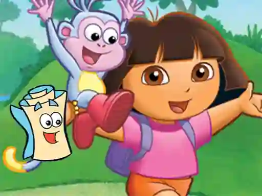 Гульня Dora Find Hidden Map онлайн