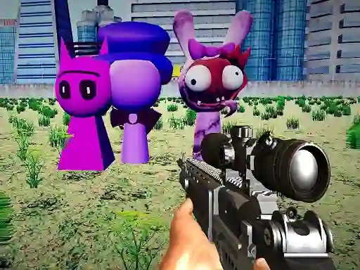 Гульня Sprunki Sniper Squid Game онлайн