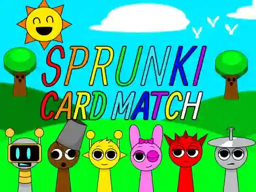 Гульня Sprunki Card Match онлайн