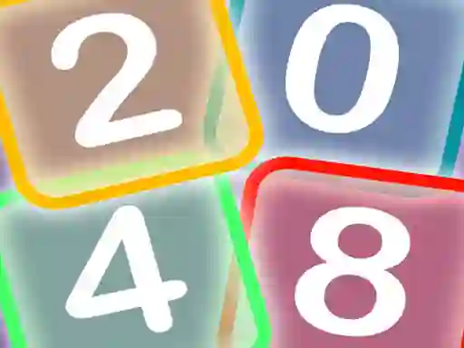 Гульня Neon Game 2048 онлайн