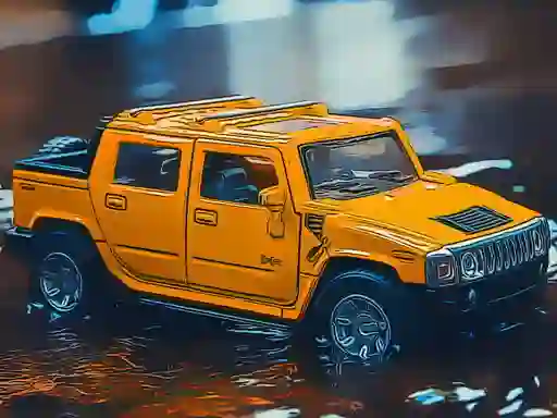 Гульня Hummer Jeep Puzzle онлайн