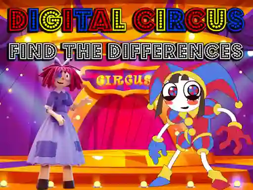 Гульня Digital Circus Find The Differences онлайн